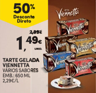 Tarte Gelada Viennetta 650ml