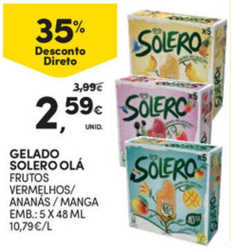 Continente Gelado Solero Olá 5x48ml promoção