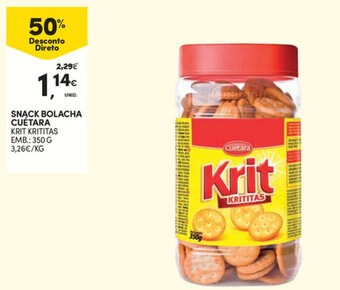 Continente Snack Bolacha Cuetara 350g promoção