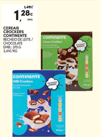 Continente Cereais Crockers Continente 375g promoção