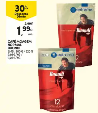 Continente Caffé Moagem Normal Buondi 200g/220g promoção