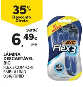 Continente Lâmina Descartável BIC 8 Unid promoção