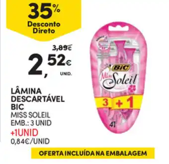 Continente Lâmina Descartável BIC 3 Unid promoção