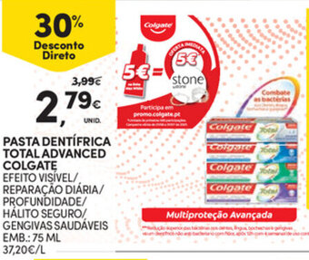 Pasta Dentífrica Total Advanced Colgate 75ml