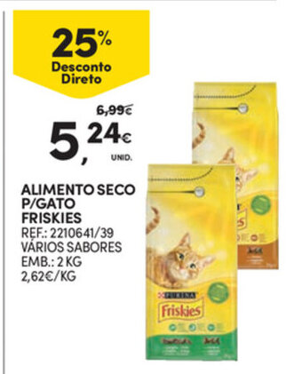 Continente Alimento Seco P/ Gato Friskies 2kg promoção