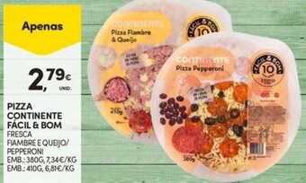 Continente Pizza Continente Fácil & Bom promoção