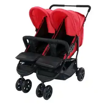 Toys R Us Asalvo - carrinho de passeio para gémeos dinamic vermelho promoção