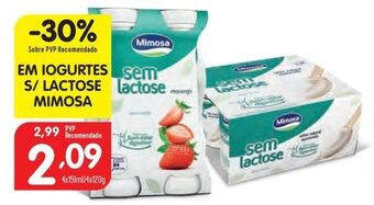 Minipreço Iogurte sem lactose mimosa promoção