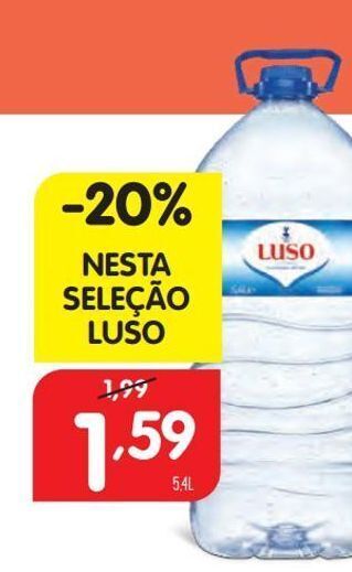 Minipreço Água luso promoção