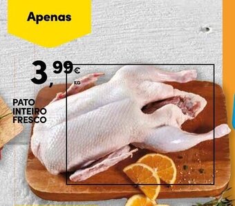 Continente Pato Inteiro Fresco 1kg promoção