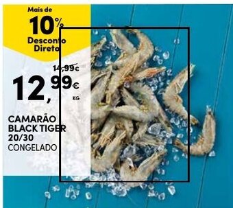 Continente Camarão Black Tiger 20/30 1kg promoção
