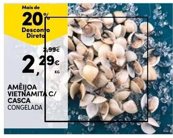Continente Amêijoa Vietnamita c/ Casca 1kg promoção