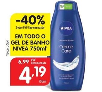 Minipreço Gel de banho nivea promoção