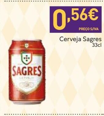 Recheio Lata de cerveja sagres promoção
