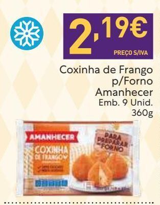 Recheio Coxa de frango amanhecer promoção