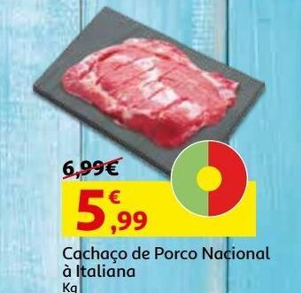 Auchan Porco nacional cachaço italiana kg promoção