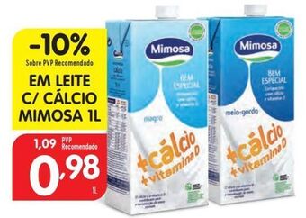 Minipreço Leite com cálcio mimosa promoção