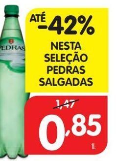 Minipreço Água pedras promoção
