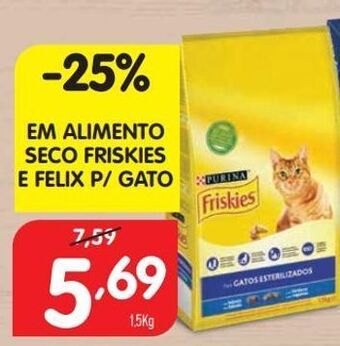 Minipreço Ração para gatos friskies promoção