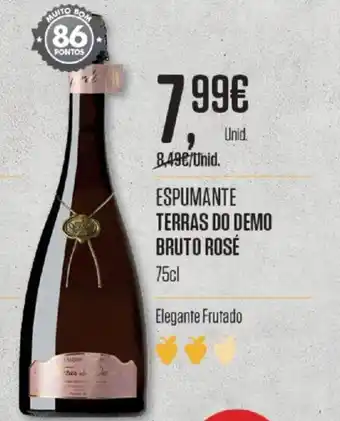 Pingo Doce Espumante Terras Do Demo Bruto Rosé 75cl promoção