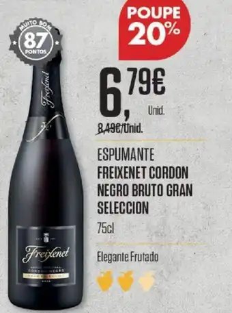 Espumante Freixenet Cordon Negro Bruto Gran Seleccion 75cl