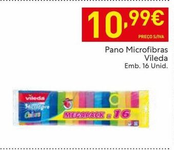 Recheio Pano de microfibra vileda promoção