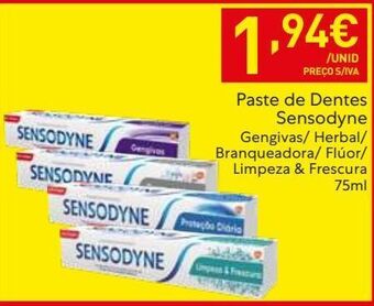Recheio Pasta de dentes sensodyne promoção