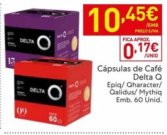 Recheio Cápsulas de café delta q promoção