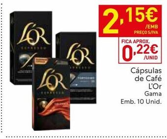Cápsulas de café l'or
