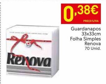 Recheio Guardanapos de papel renova promoção