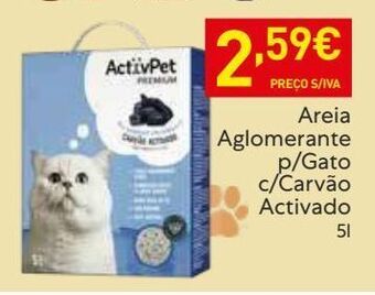 Recheio Areia para gato activpet promoção