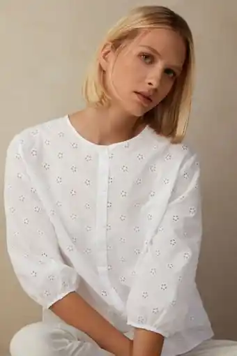 Intimissimi Camisa em tela de algodão morning feelings promoção