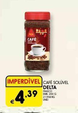Café solúvel delta