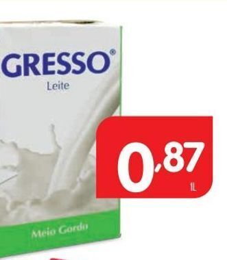 Minipreço Leite semi desnatado gresso promoção