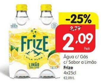 Água com gás frize