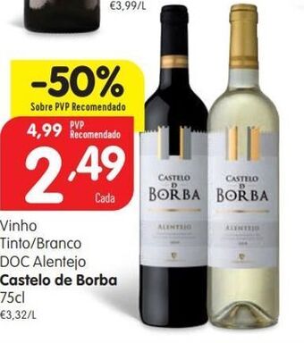 Minipreço Vinhos castelo de borba promoção