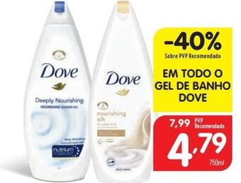 Minipreço Gel de banho dove promoção