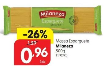 Minipreço Esparguete milaneza promoção