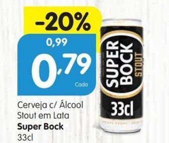 Minipreço Lata de cerveja super bock promoção