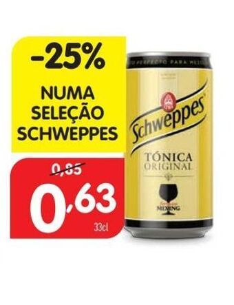 Minipreço Água tônica schweppes promoção
