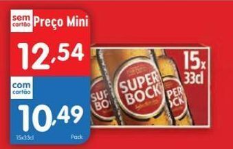 Minipreço Cerveja super bock promoção