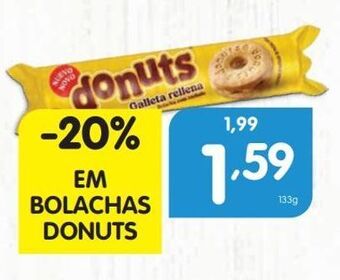 Minipreço Bolacha recheada donuts promoção