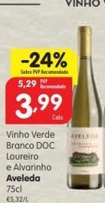 Minipreço Vinho verde aveleda promoção
