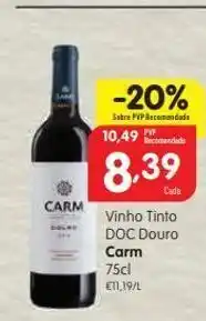 Vinho tinto carm