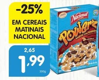 Minipreço Cereais nacional promoção