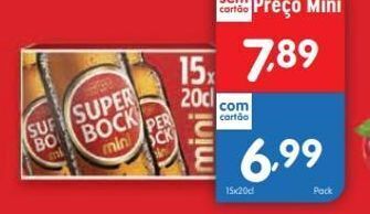 Minipreço Cerveja super bock promoção