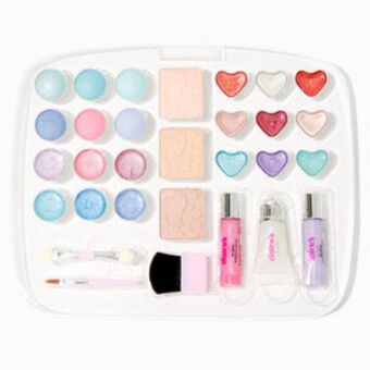 Claire's Claire's club clear pink makeup case promoção