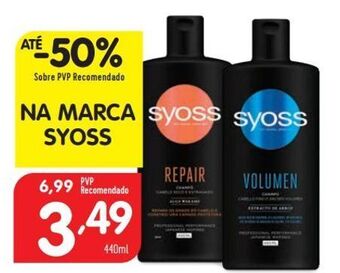 Minipreço Produtos para o cabelo syoss promoção