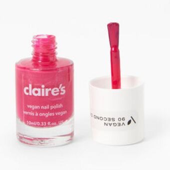Claire's Vegan nail polish - hot pink promoção