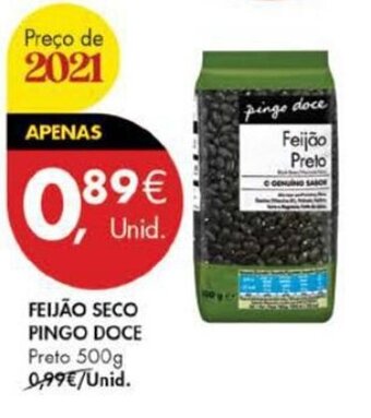 Pingo Doce Feijão Seco Pingo Doce 500g promoção